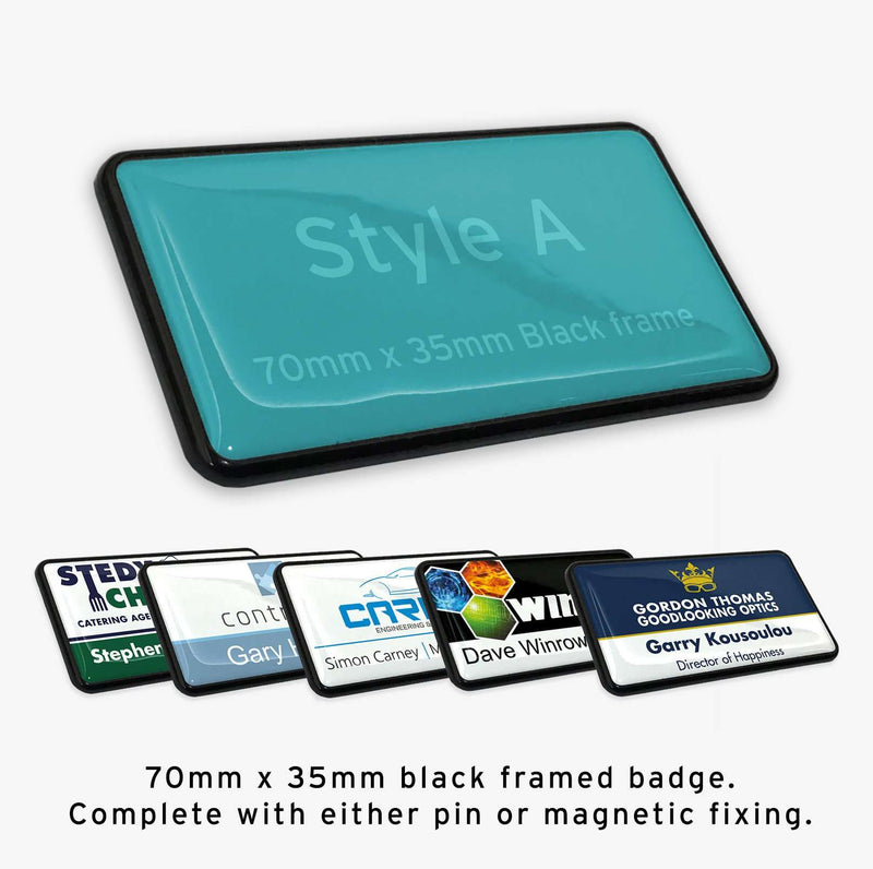 Staff Badges Direct Custom Staff Name Badge Style A