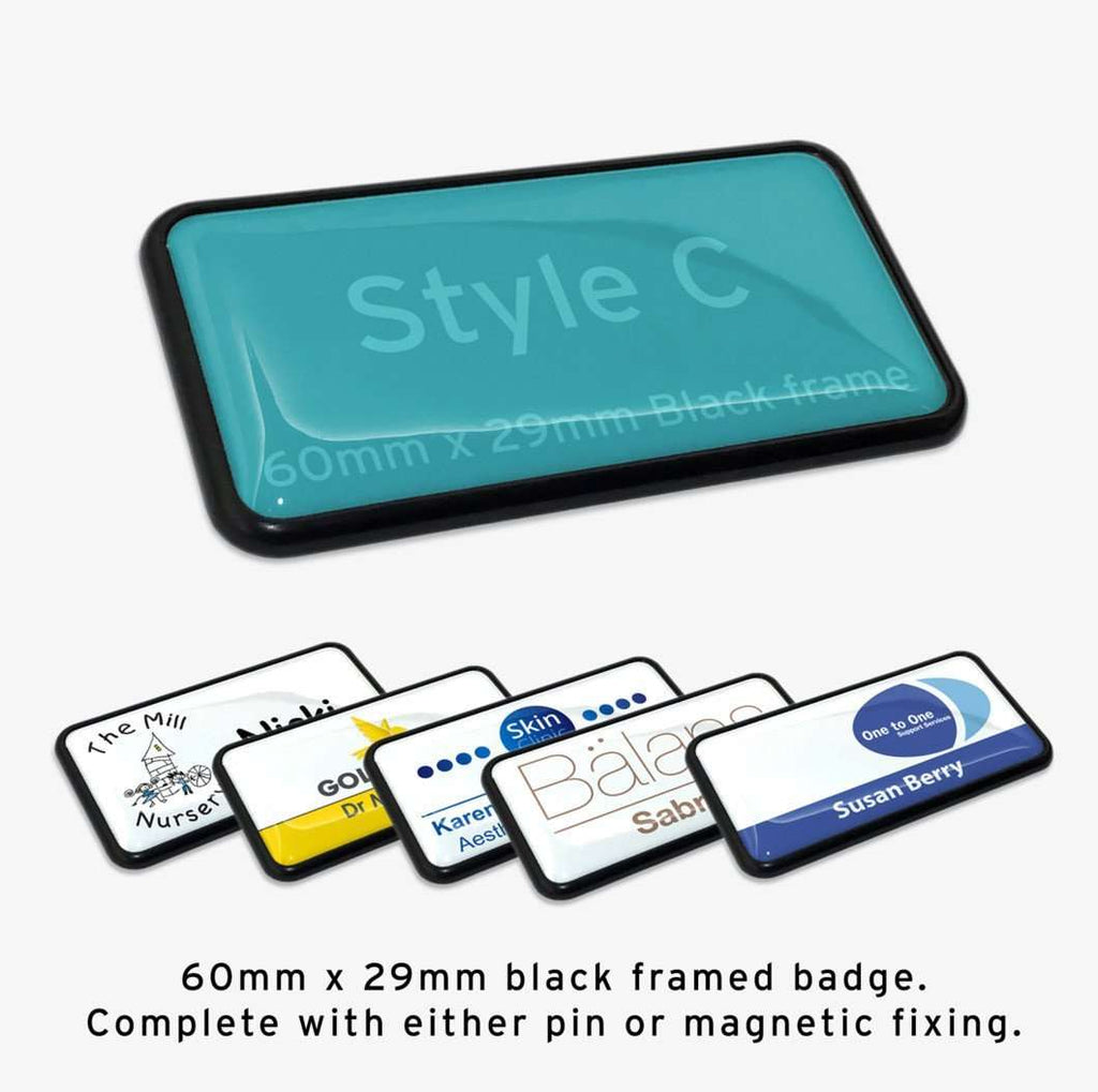 Staff Badges Direct - Custom Staff Name Badge: Style C Staff Badges Direct - Custom Staff Name Badge: Style C
